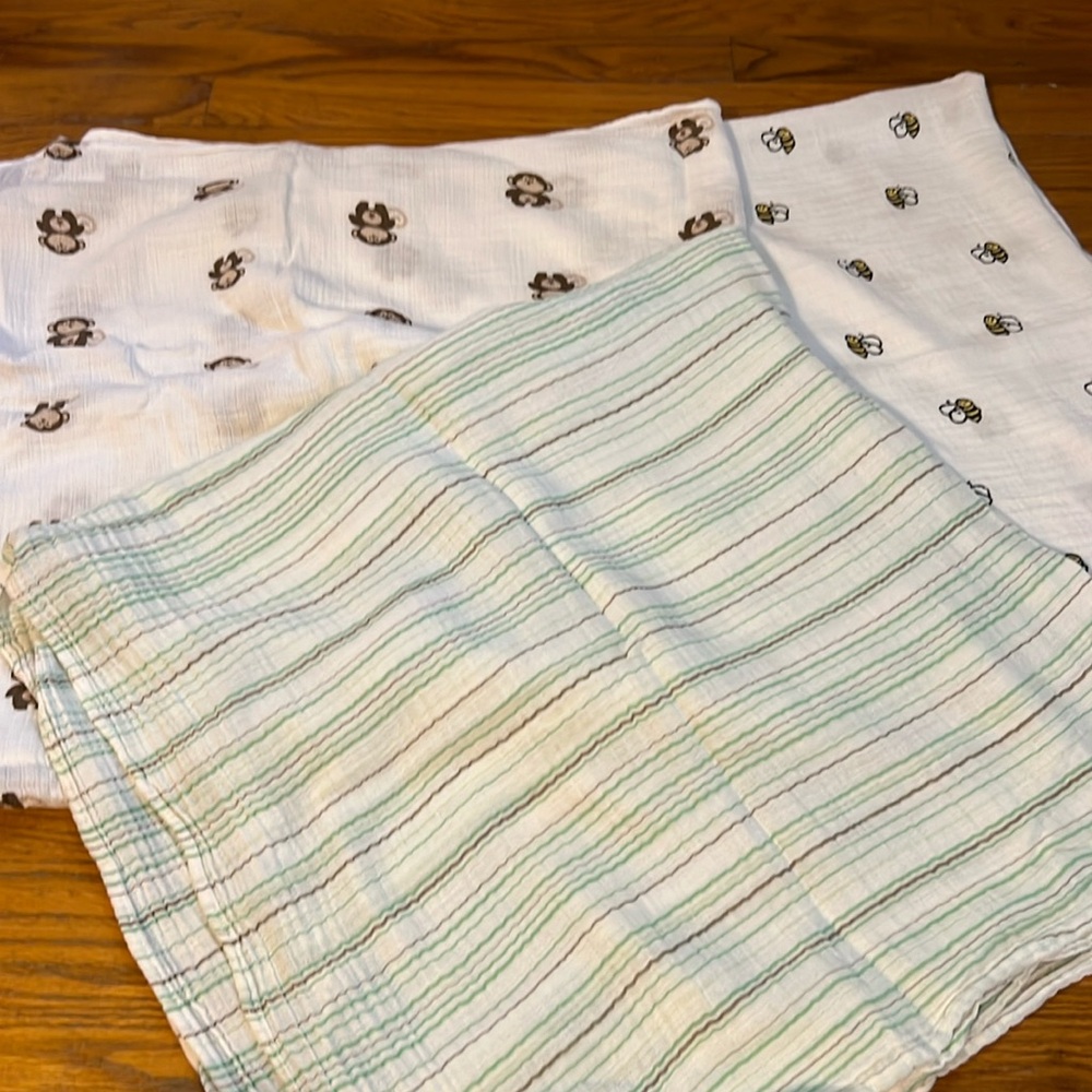 Aden & Anais muslin blankets set of four